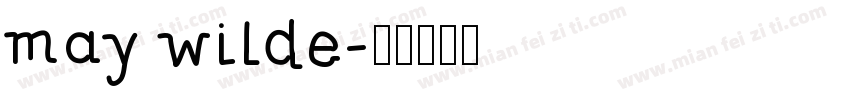 may wilde字体转换